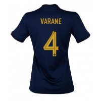 Frankrike Raphael Varane #4 Replika Hemmatröja Dam VM 2022 Kortärmad